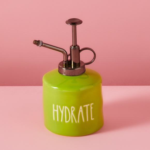Last 1 - Rae Dunn “Hydrate” Lime Green Plant Mister